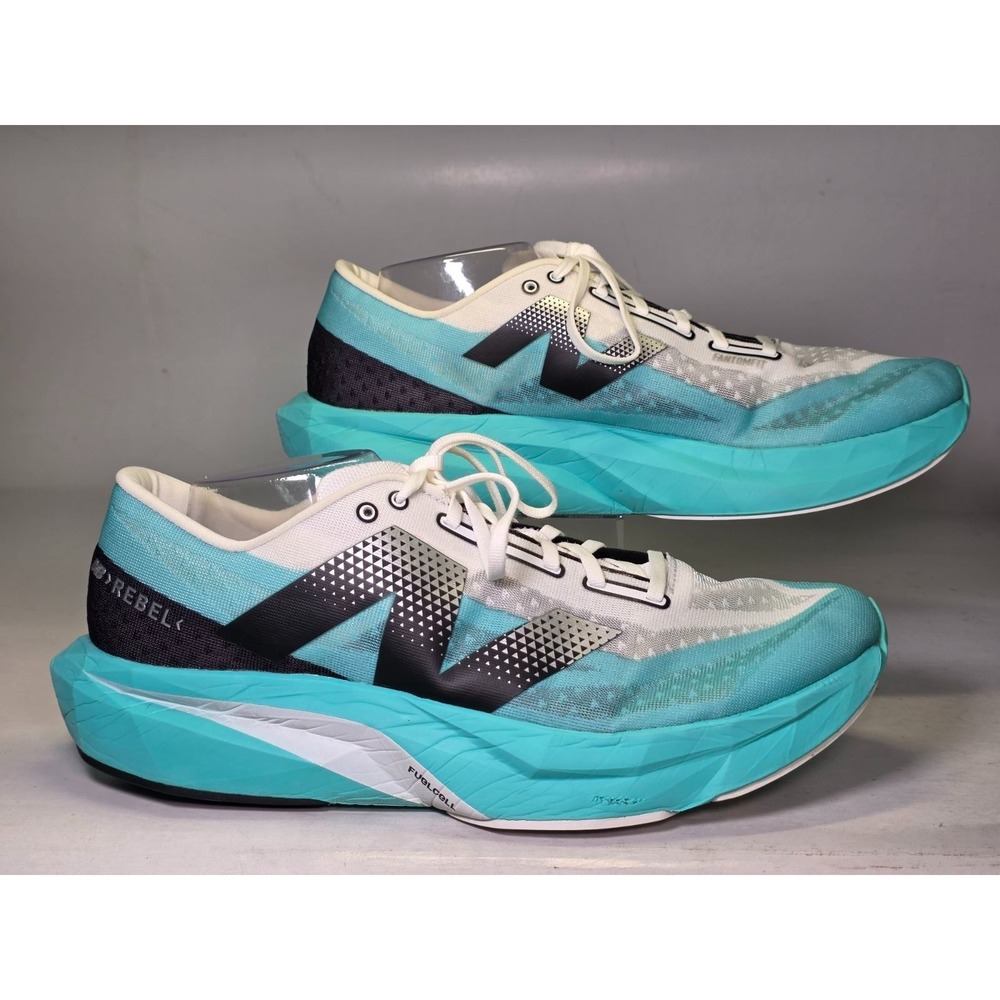 New Balance FuelCell Rebel v4 Men's Sneakers Size 13 D Teal White Running‎ Shoes